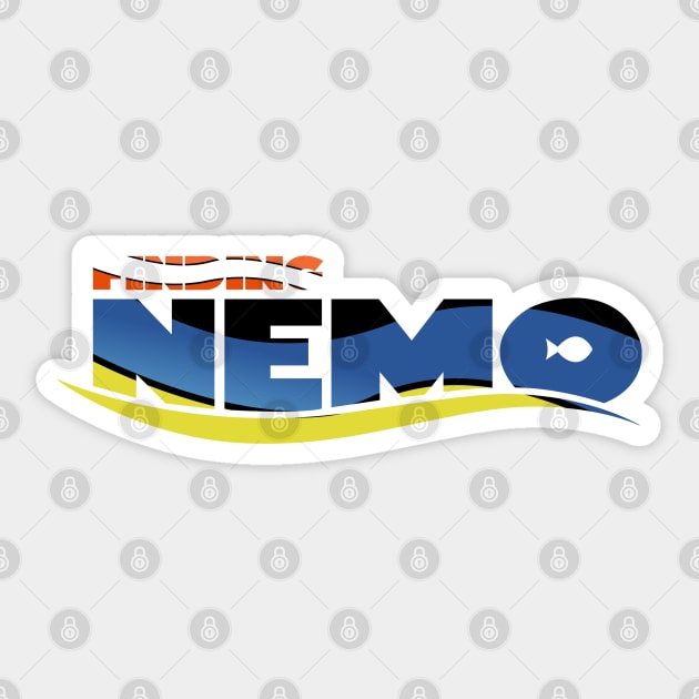 Finding Nemo - Pattern Sticker by Artevak